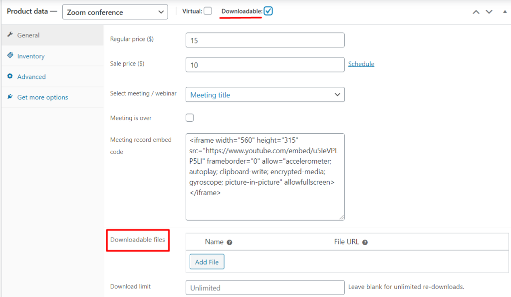 WooCommerce Zoom Settings