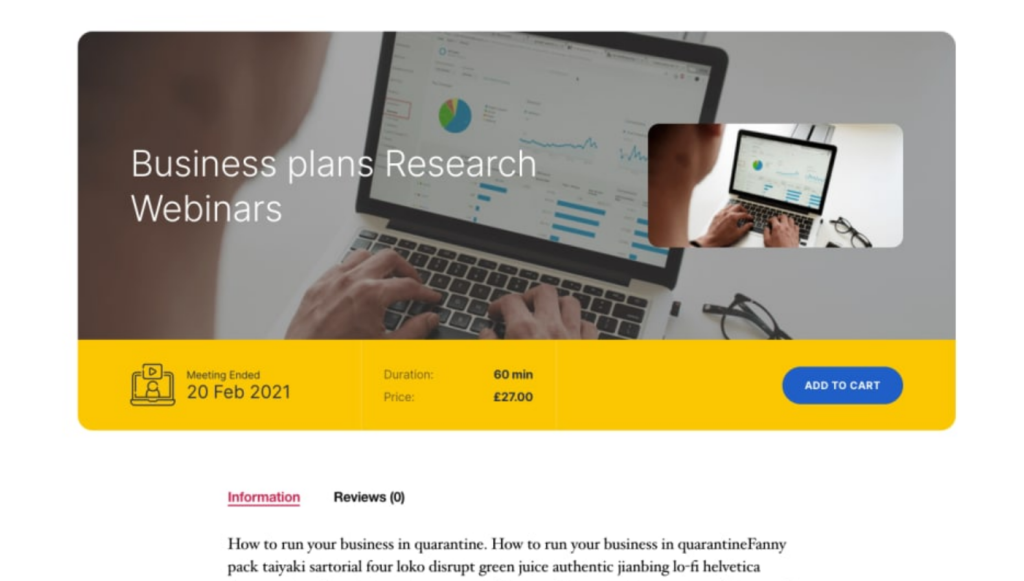 Online Zoom Meetings with eRoom