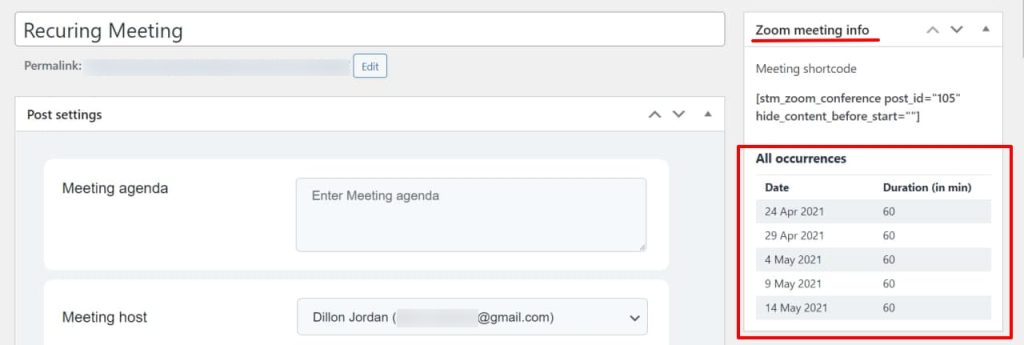 eRoom Best Zoom Meeting Plugin for WordPress
