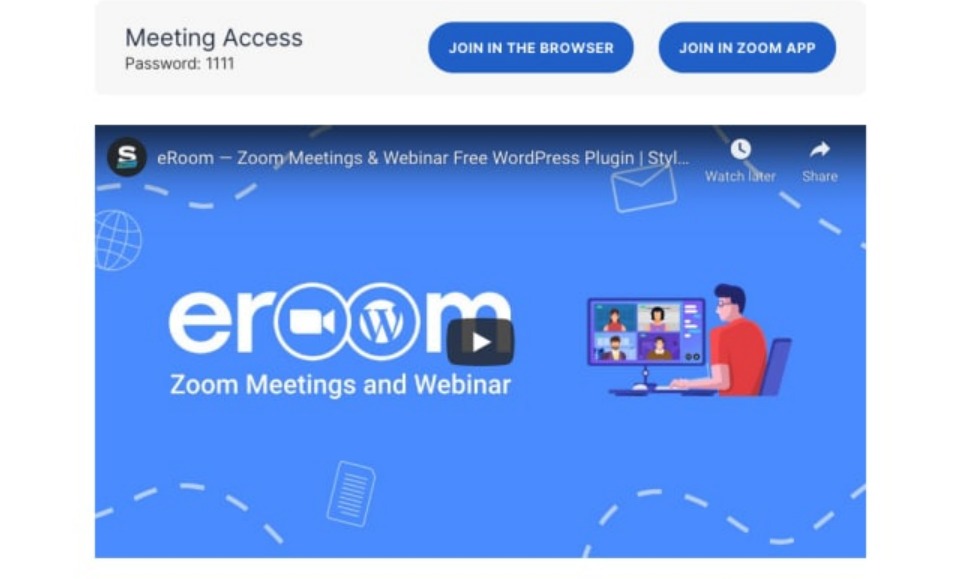 sell Zoom Webinars in WordPress With eRoom and WooCommerce 